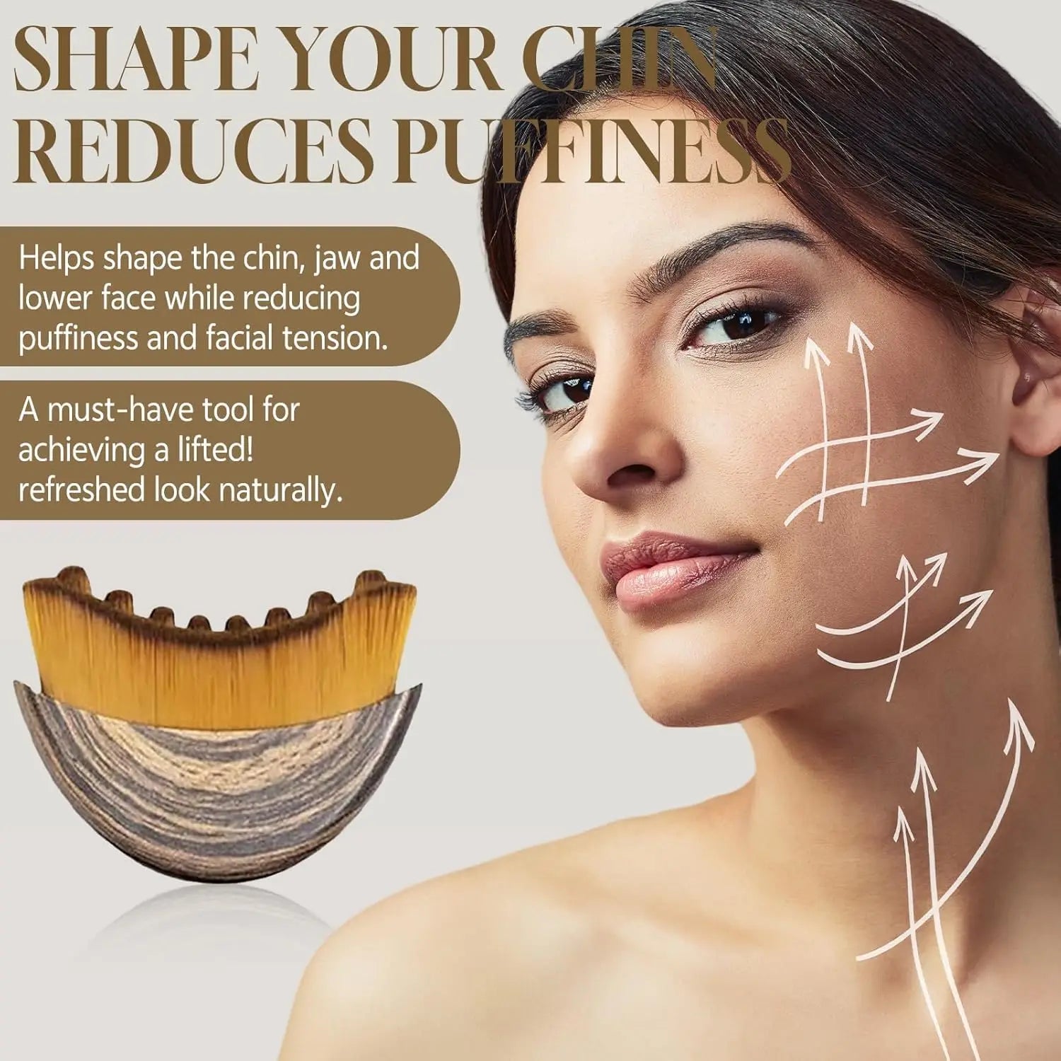 Brosse de drainage lymphatique visage