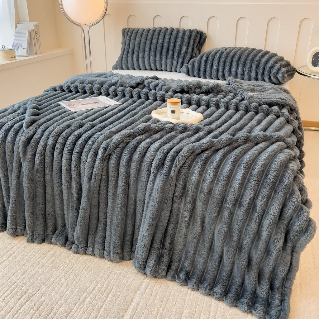 Plaid XL côtelé multi-usage