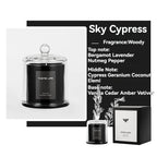 Bougie parfumée premium soja & verre cloche