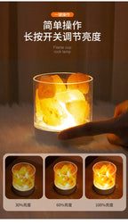 Lampe en cristal de sel de l'Himalaya