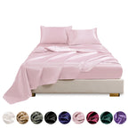 Parure de lit satin de soie 4 pièces