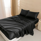 Parure de lit satin de soie 4 pièces