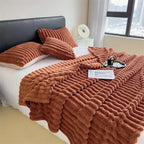 Plaid XL côtelé multi-usage