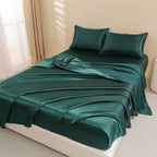 Parure de lit satin de soie 4 pièces