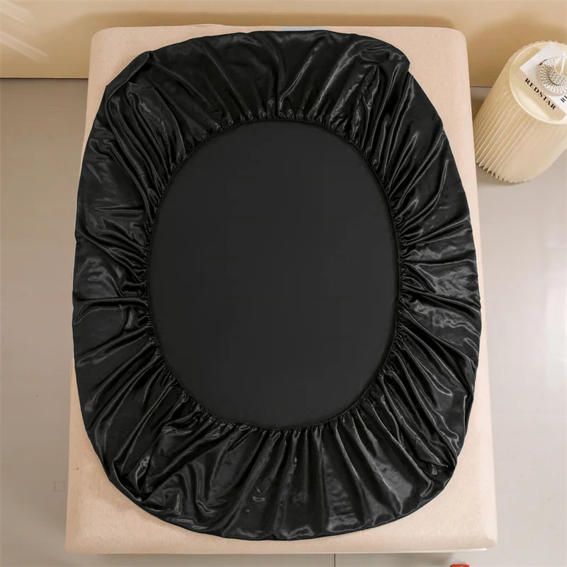 Parure de lit satin de soie 4 pièces