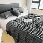 Plaid XL côtelé multi-usage