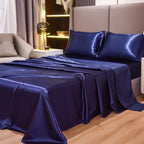 Parure de lit satin de soie 4 pièces