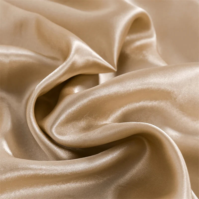 Parure de lit satin de soie 4 pièces