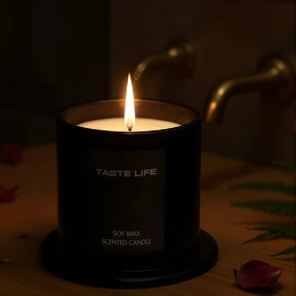 Bougie parfumée premium soja & verre cloche